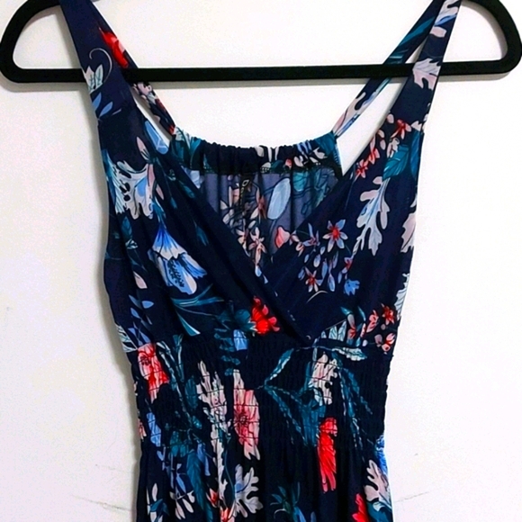 Navy Floral Maxi dress - Picture 6 of 15